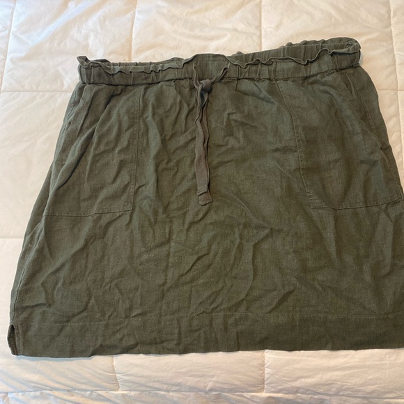 Linen Paperbag Skirt - Picture 1 of 4